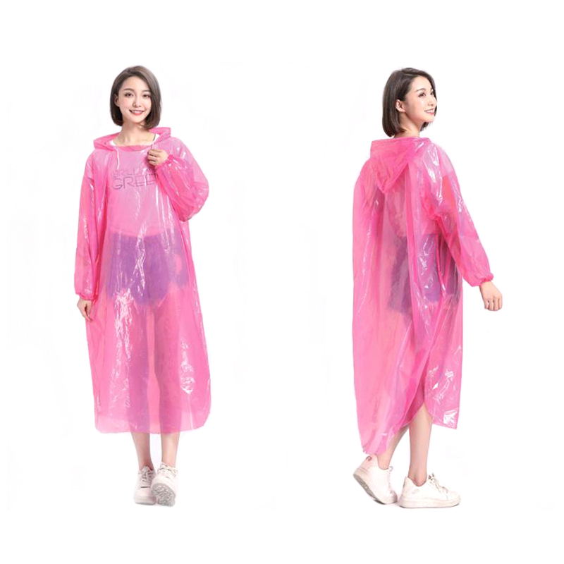 Imperméable PE jetable coloré