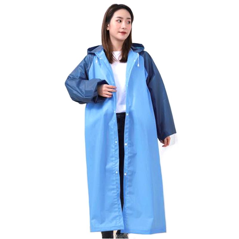 Poncho imperméable réutilisable en EVA sans lignes réfléchissantes